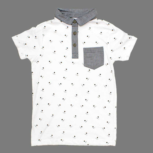 NEXT Cut Label Boys White and Black Boys Cotton 2 Piece Polo Bundle