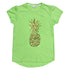 NEXT Golden Pineapple Sequin Green Girls Premium Cotton Tshirt