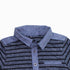 TU Cut Label Boys Blue and Black Striper Woven Cotton Neck Polo