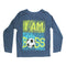 DOPO DOPO I Am Boss Light Blue Boys Cotton Tshirt