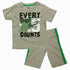 Little Rebel Every Shot Counts Grey boys Tshirt