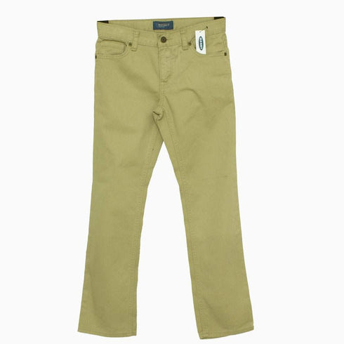 Old Navy Beige Twill Cotton Straight Fit Coloured Jeans Pant