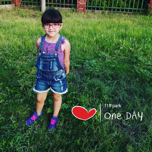 Wall Flower Girls Light Ripped Bottom Laced Denim Dungaree