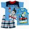Thomas Light Blue Contrast Stripes 3 Piece Set