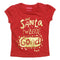 MANGO Santa been Good Gold Foil Print Premium Cotton Tshirt