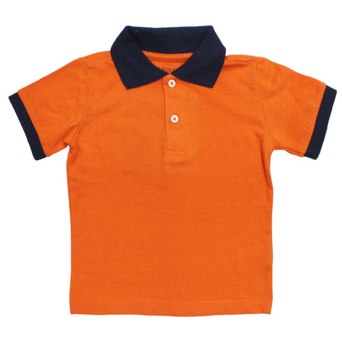 Z Boys Wear Poly Cotton Pique Orange Polo