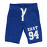 LINDEX Boys Royal Blue Applique East 94 Premium Cotton Terry Shorts