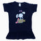 Zara Kids Rabbit Print Navy Blue Girls Dress