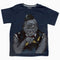 Gorrilla Rubber Printed Banana Gangster Boys Blue Tshirt