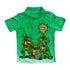 TMNT Ninja Knows Best Green Cotton Polo and Denim 2 Piece Set