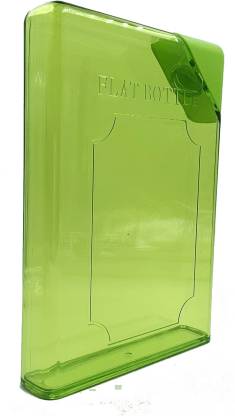 Note Book Green Flat Water Bottle