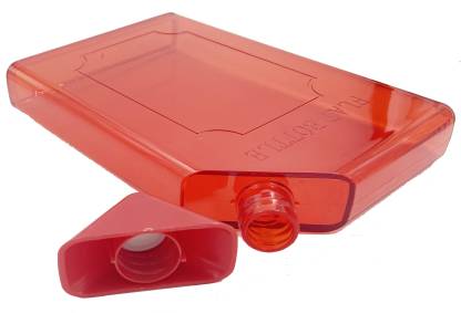 Note Book Red Flat Water Bottle