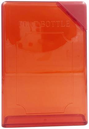 Note Book Red Flat Water Bottle