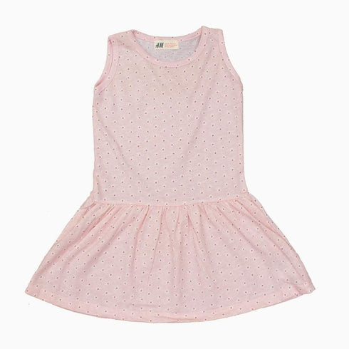HnM All over Flower Printed baby Pink Girls Dress