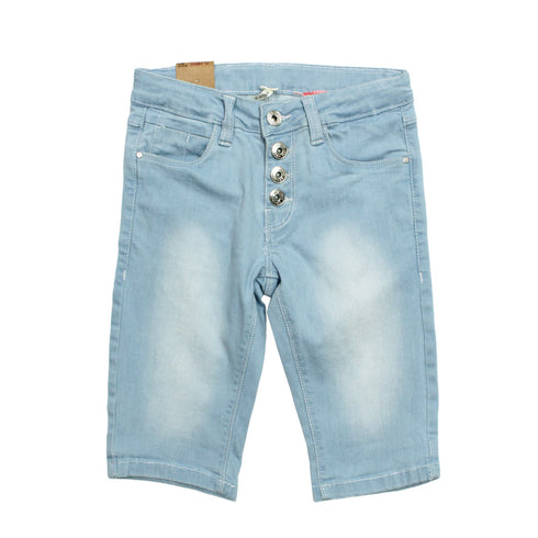 MAX Girls Light Blue Skinny Fit Premium Short