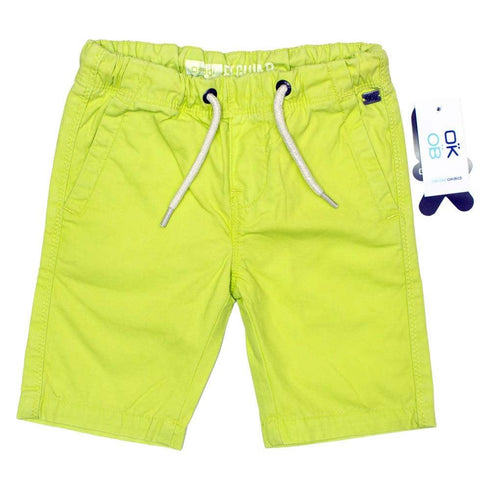 Okaidi Flourascent Yellow Unisex Cotton Shorts
