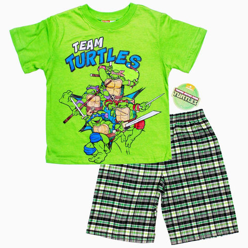 Team Turtles Green Boys 2 Piece Set
