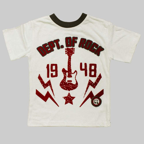 Dept of Rock Boys White 2 piece Set