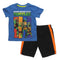 TMNT Turtles Light Blue Premium Cotton Boys 2 Piece Set
