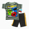 Sesame Street Boys Grey and Black Stripes 2 Piece Set