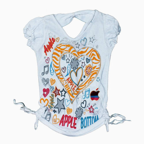 Apple Bottom White Girls Fancy 2 piece Set