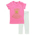ORCHESTRA Golden shine dress print Pink Tshirt 2 Piece Set