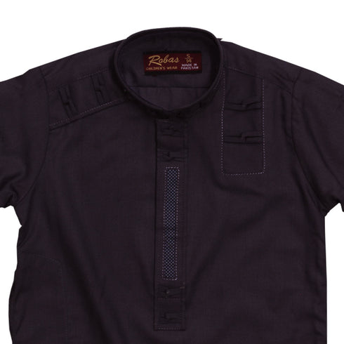 ROBAS Cotton Heavy Styling Premium Purple Shalwar Kameez Full Suit