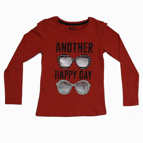 Orange unisex Another Happy Day Tshirt