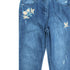 POSH Bird Embroidered Light Ripped Blue Denim Jeans