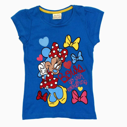 Zara Minnie Mouse Girls Blue Tshirt