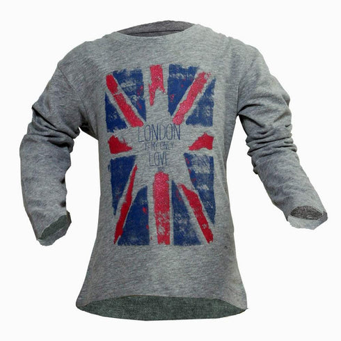 London is my only love Glitter print Unisex Grey Tshirt