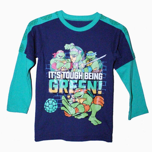 Its Tough being green TMNT Boys Full sleeves tshirt