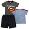 SUPERMAN with Denim Shorts 3 Piece Set