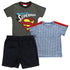 SUPERMAN with Denim Shorts 3 Piece Set