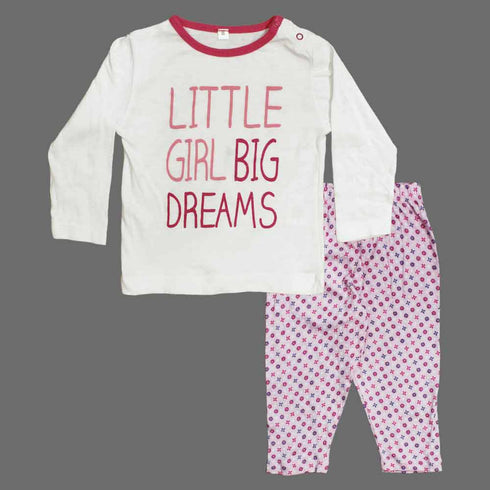 Girl Big Dreams 2 Piece Night Suit