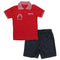 Z Boys All American Poly Cotton Pique Red Polo 2 Piece Set