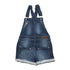 Wall Flower Girls Light Ripped Bottom Laced Denim Dungaree