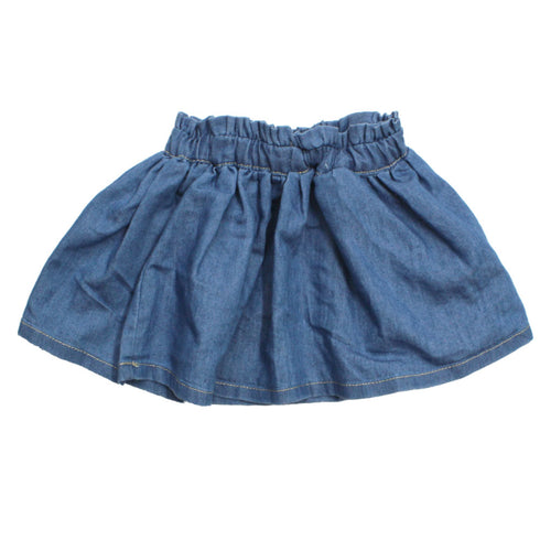 LANIDOR Denim Soft Blue Denim Skirt