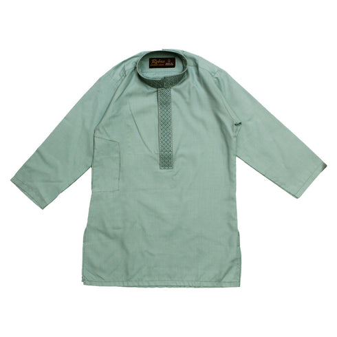 ROBAS Cotton Emboidered Patti Light Green Shalwar Kameez Full Suit