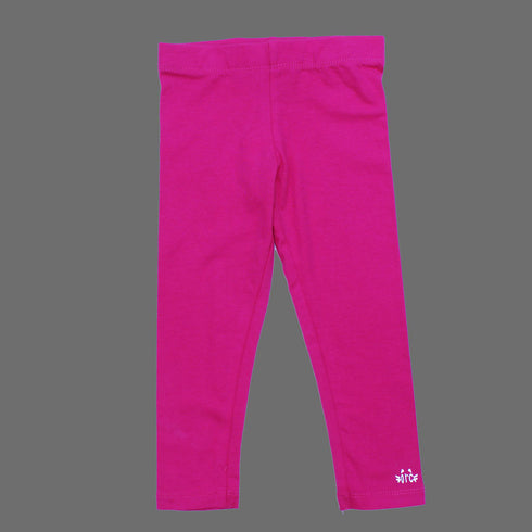 Mango Glitter Print Elephant Girls White Premium Cotton 2 piece Bundle