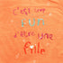 GEMO Fun Sequins Print Premium Cotton Orange Tshirt