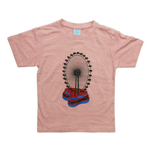 Anna Philip Ferris Wheel Pink girls tshirt