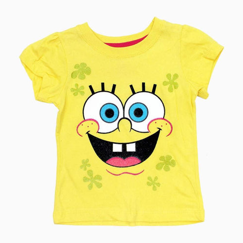 SpongBob Girls Yellow Face print 2 piece Set