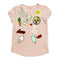 PIAZIA ITALIA Bugs and Lola Love Applique Baby Pink Premium Cotton Tshirt