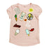 PIAZIA ITALIA Bugs and Lola Love Applique Baby Pink Premium Cotton Tshirt