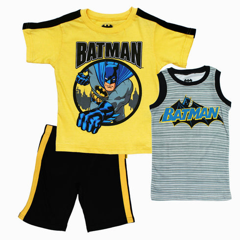 BatMan Punch Yellow Boys 3 piece Set