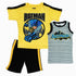BatMan Punch Yellow Boys 3 piece Set