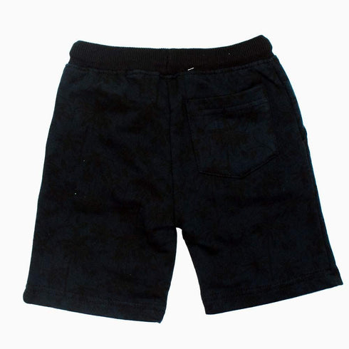 Iconic Kids Discharge printed all over Navy Green Boys Short