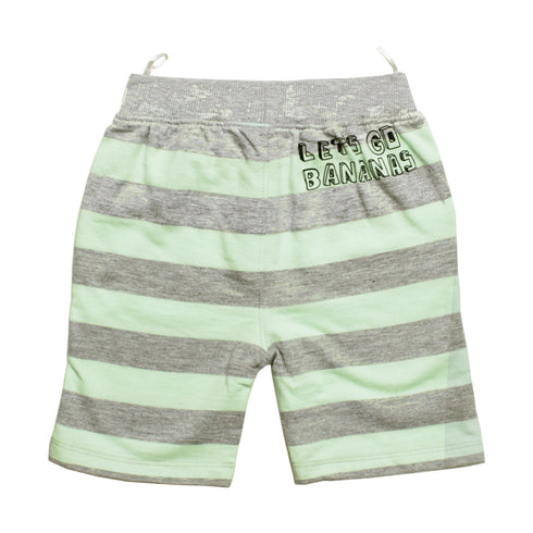 BABY CLUB Boys Yarn Dyed Striper Go bananas Cotton Short