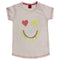 S OLIVER Glitter Face Print Baby Pink Girls Premium Cotton Tshirt
